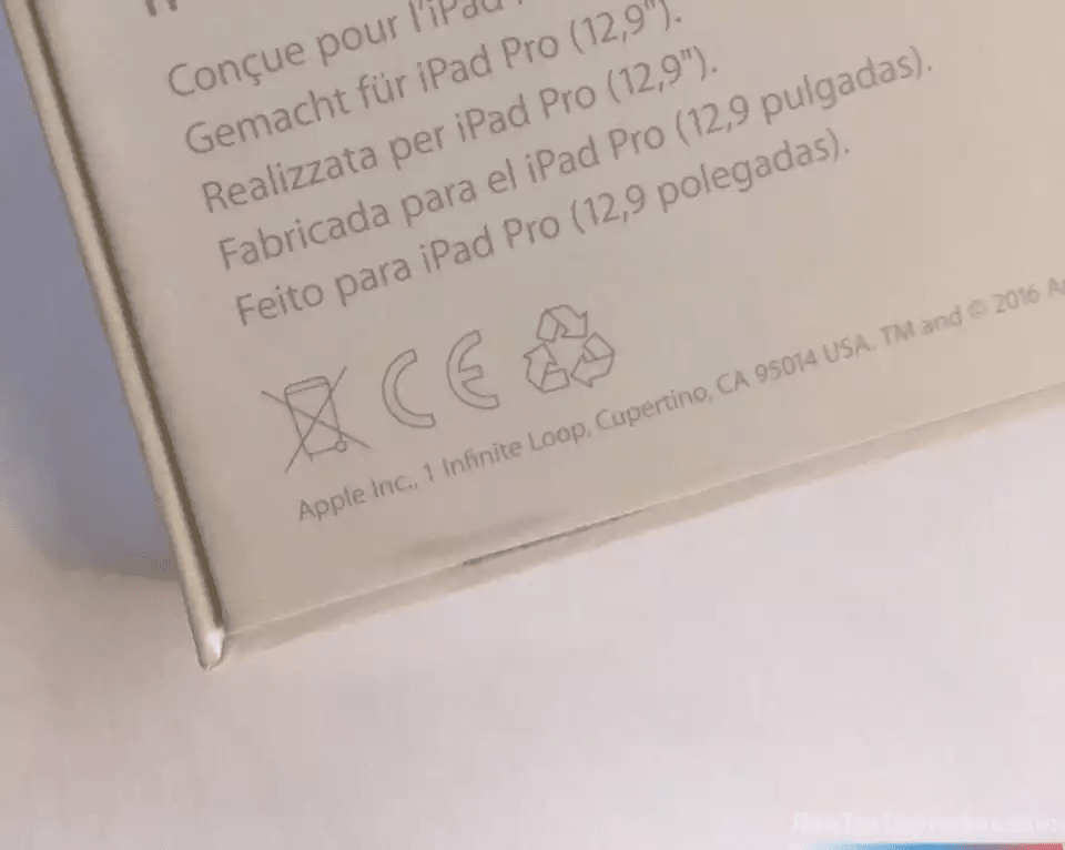 CE-маркировка на iPad